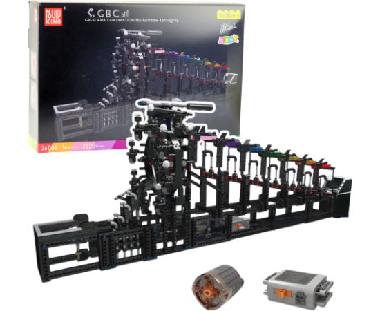 Leantoys Construction Blocks Ball Track with Electric Motor 2520 pcs.