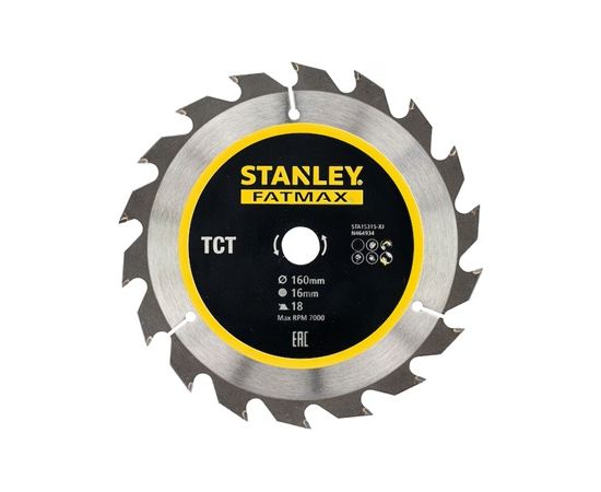 Griešanas disks Stanley STA15315; 160x16mm; Z18