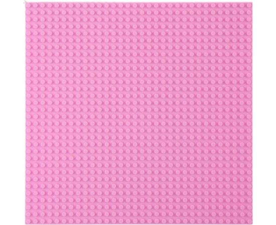 Leantoys Płyta Plansza Konstrukcyjna Do Klocków Budowania Różowa 40x40cm