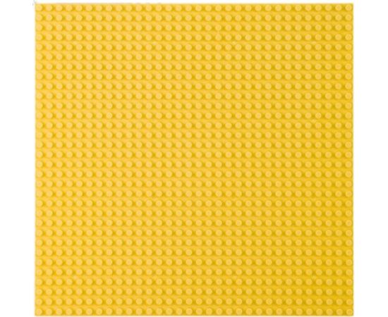 Leantoys Płyta Plansza Konstrukcyjna Do Klocków Budowania Żółta 40x40cm