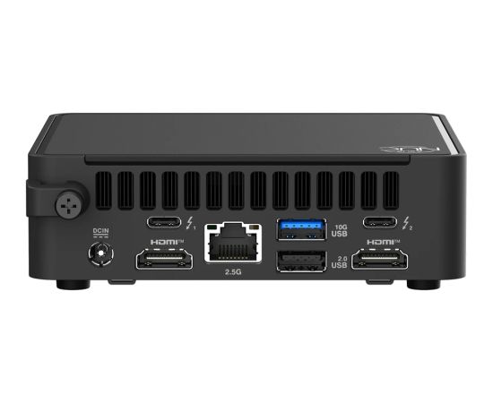 ASUS NUC 15 PRO/RNUC15CRKU500002/Ultra 5 225H 28W/Intel Arc graphics/no RAM/no Storage/Intel Wi-Fi 7 BE201/USB Total - 7/4 USB Type-A/3 USB Type-C (1x USB3.2 + 2x TB4)/2x HDMI 2.1/Support Displays - 4x 4K/no OS/EU Cord/Kit (L6)/Slim/EAN:4711387949856 Personālie datori