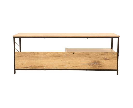 TV table DIMITRA 120x40xH45cm, rustic/black