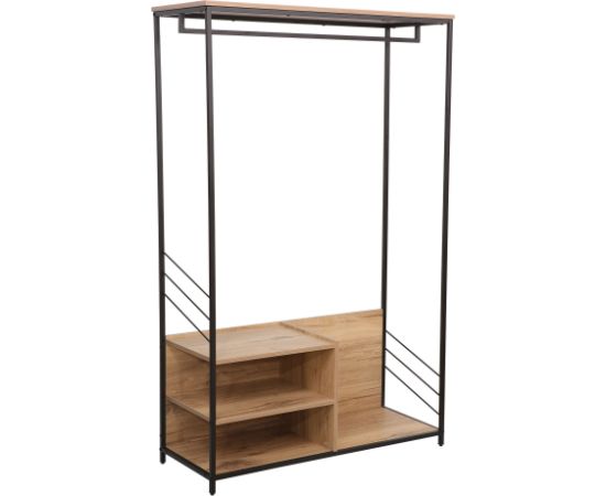 Hallway shelf DIMITRA 100x40xH160cm, rustic/black