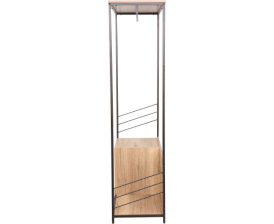 Hallway shelf DIMITRA 100x40xH160cm, rustic/black