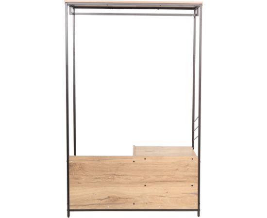 Hallway shelf DIMITRA 100x40xH160cm, rustic/black