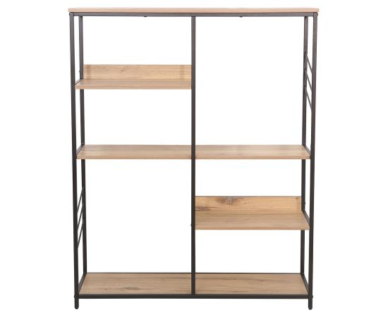 Shelf DIMITRA 100x30xH124cm, rustic/black