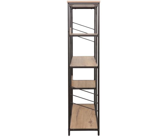 Shelf DIMITRA 100x30xH124cm, rustic/black