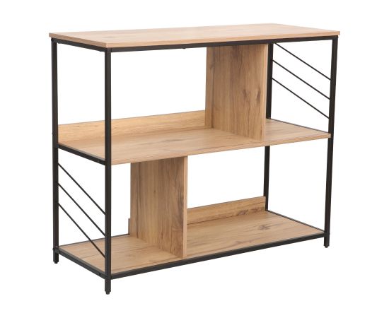 Shelf DIMITRA 100x40xH83,5cm, rustic/black