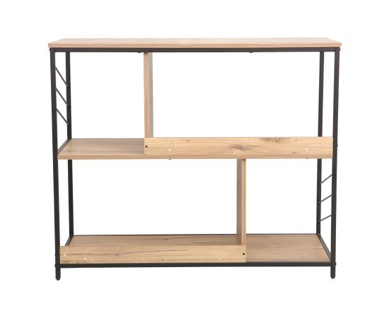Shelf DIMITRA 100x40xH83,5cm, rustic/black
