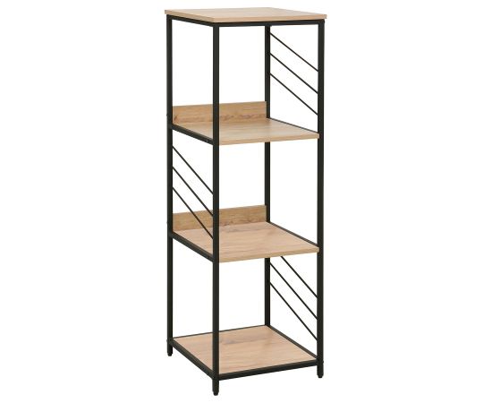 Shelf DIMITRA 40x40xH124cm, rustic/black