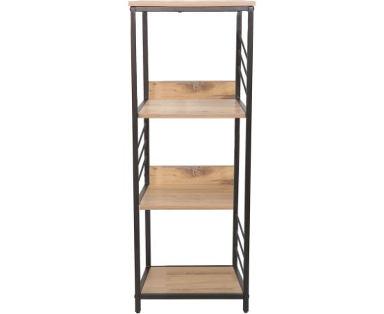 Shelf DIMITRA 40x40xH124cm, rustic/black