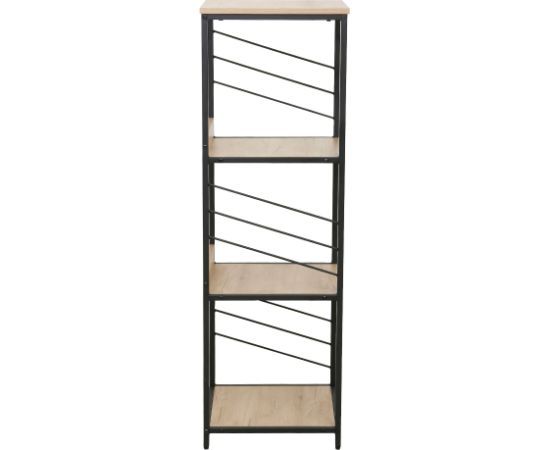 Shelf DIMITRA 40x40xH124cm, rustic/black