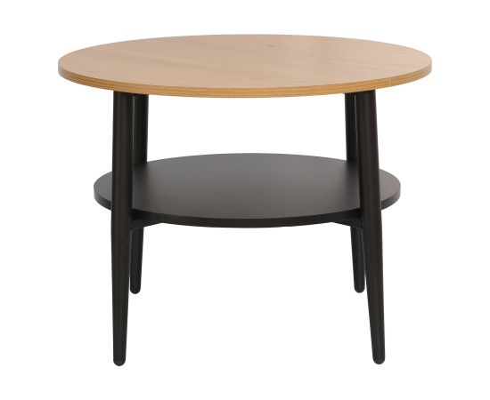 Coffee table HECTOR 60x60xH45cm, ash/black