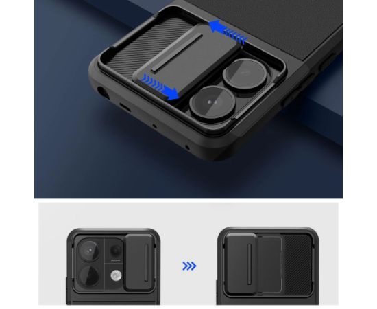 Tech-Protect Velar Cam+ case for Xiaomi Redmi Note 13 Pro 5G | Poco X6 5G - black
