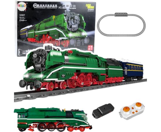 Leantoys Construction Blocks Remote Controlled Steam Locomotive RC 2348 el.