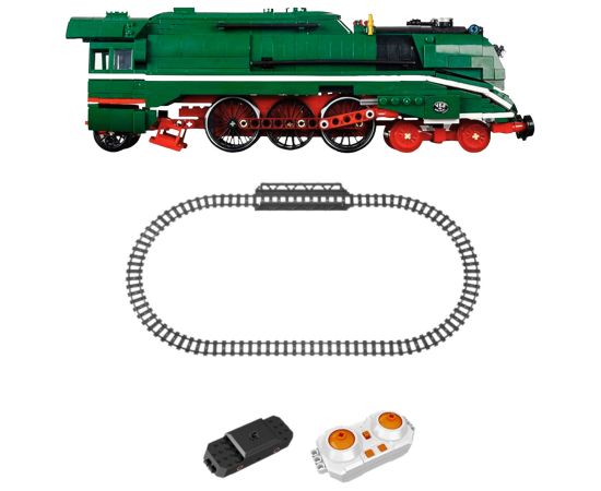 Leantoys Construction Blocks Remote Controlled Steam Locomotive RC 2348 el.