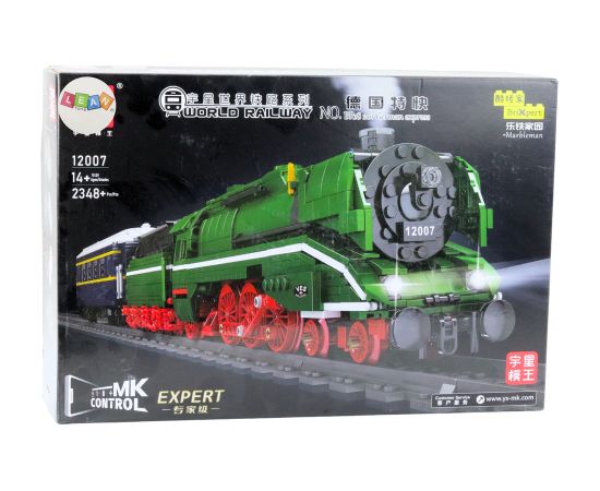 Leantoys Construction Blocks Remote Controlled Steam Locomotive RC 2348 el.