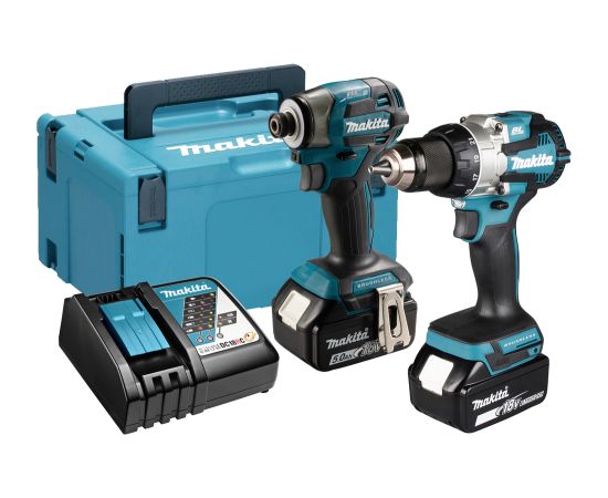 Instrumentu komplekts Makita DLX2527TJ (DDF489 + DTD173); 18 V; 2x5,0 Ah akum.