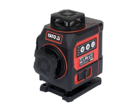 Krustveida lāzera nivelieris Yato YT-30419; 3,7 V; 1x4,0 Ah akum.