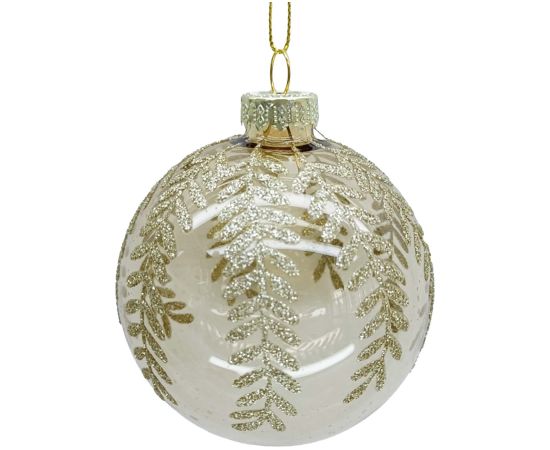 Christmas ornament JOY GLAM D8cm, glass