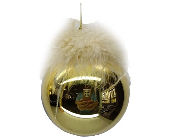 Christmas ornament JOY GOLDY D10cm, glass