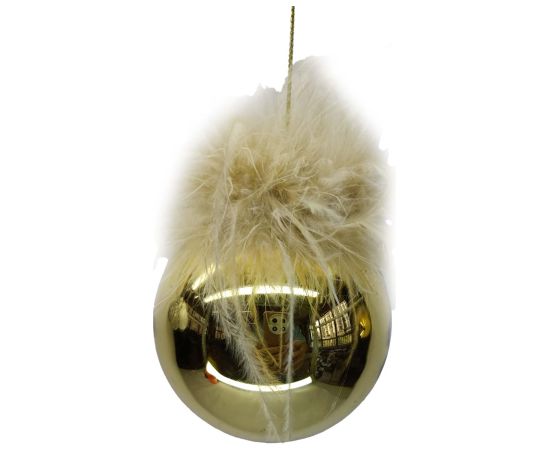 Christmas ornament JOY GOLDY D8cm, glass