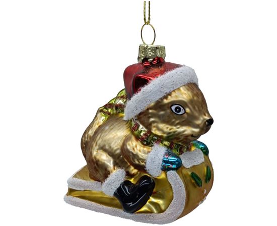 Christmas ornament JOY SQUIRREL 9cm, glass