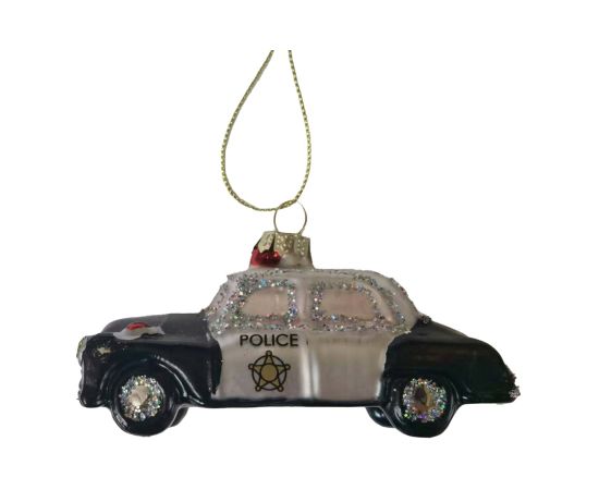 Christmas ornament JOY POLICE 10.5cm, glass