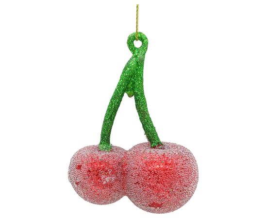 Christmas ornament JOY CHERRY 9cm, glass