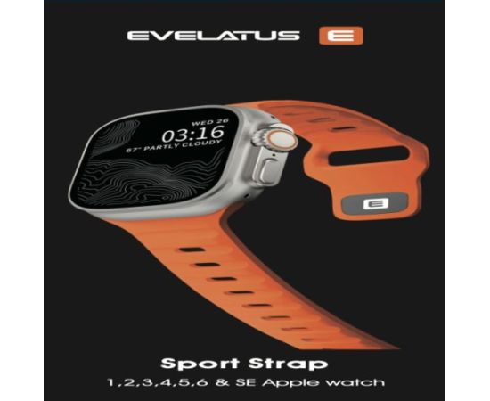 Evelatus   Watch 42/44/45 Sport Silicone Loop Orange