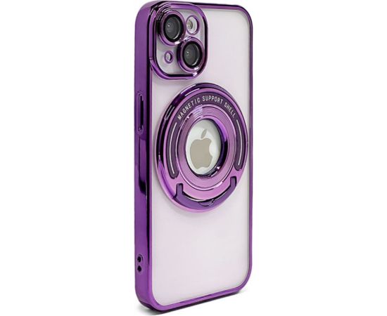 iLike Apple  iPhone 14 IH MAGSAFE HIDDEN STAND COVER Purple Neoriģinālie Maciņi