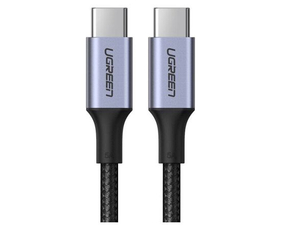 Ugreen Type C 2.0 Vīrietis uz Type C 2.0 Vīrietis 5A Datu Kabelis 1M Melns