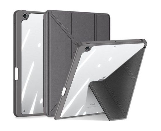 Dux Ducis   Magi case for iPad 10.9'' 2022 (10 gen.) cover with stylus holder smart cover stand Gray