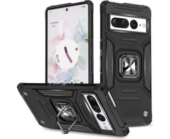 Wozinsky   Wozinsky Ring Armor case for Google Pixel 7 Pro armored cover magnetic holder ring black