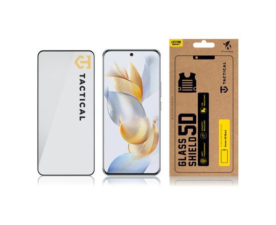 Tactical Glass Shield 5D for Honor 90 Black