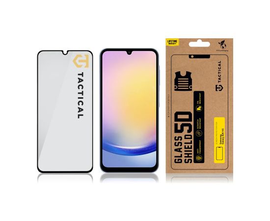 Tactical Glass Shield 5D for Samsung Galaxy A25 5G Black