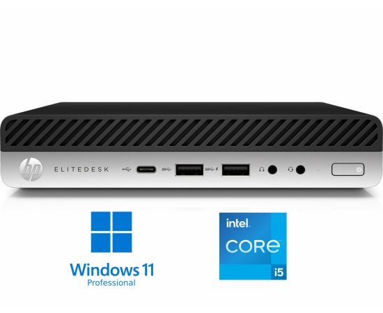 EliteDesk 800 G4 i5-8500T 16GB 256GB SSD Windows 11 Pro Stacionārais dators