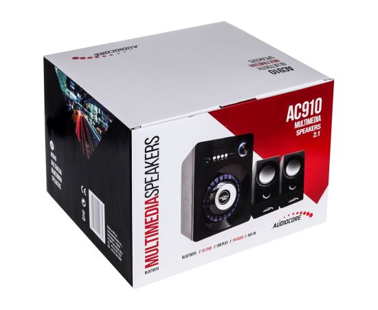 Audiocore AC910 speaker set 10 W PC / Laptop Black Bluetooth