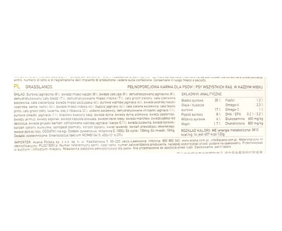 Acana Regionals Grasslands  Dog 6 kg