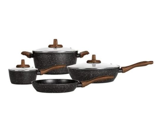 Smile MGK-24 7-piece cookware set with deep frying pan
