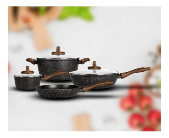 Smile MGK-24 7-piece cookware set with deep frying pan