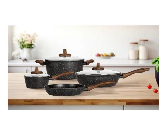 Smile MGK-24 7-piece cookware set with deep frying pan