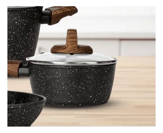Smile MGK-24 7-piece cookware set with deep frying pan