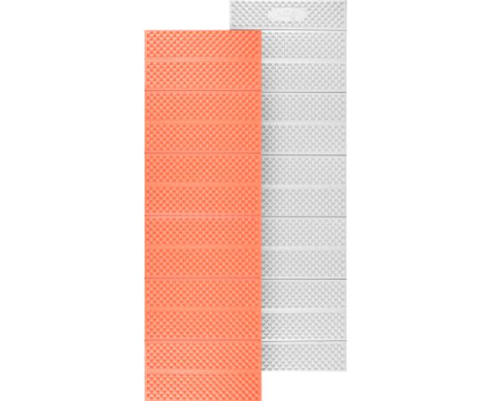 NC17103 Salokāms tūristu guļampaklājiņš ar alumīnija polsterējumu + XPE 195 cm oranžs Nils Camp
