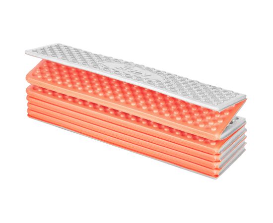NC17103 Salokāms tūristu guļampaklājiņš ar alumīnija polsterējumu + XPE 195 cm oranžs Nils Camp