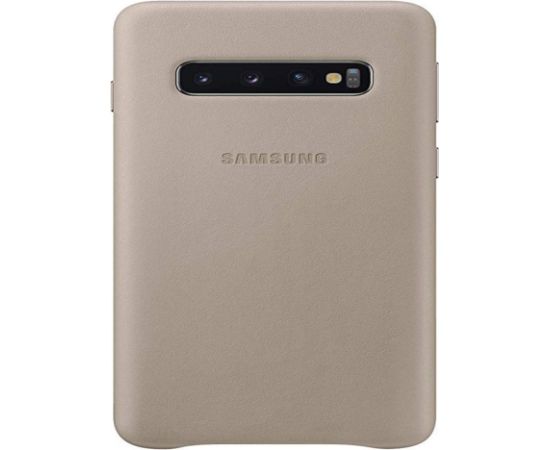 Samsung   Galaxy S10 Leather Cover EF-VG973LJEGWW Gray