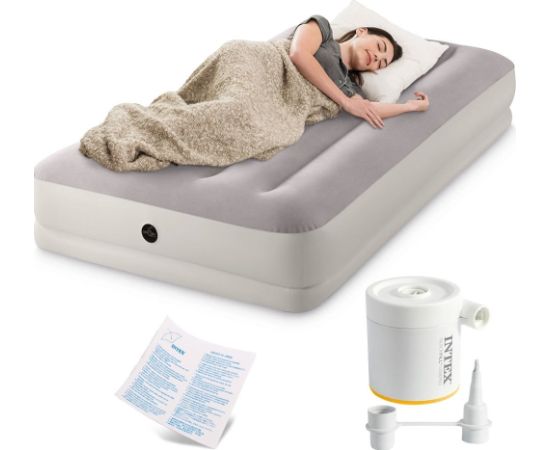 Piepūšamais guļammatracis 191x99x30 cm vienvietīgs ar USB sūkni INTEX 64177