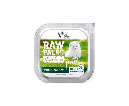 RAW PALEO Pâte Mini Puppy Duck - wet dog food - 150g