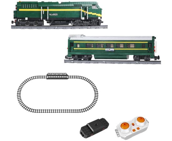 Leantoys Construction Blocks Electric Train RC Train Remote Controlled 2086 pcs.