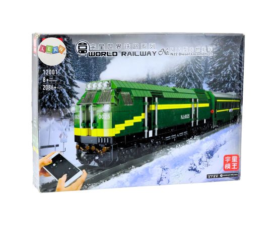 Leantoys Construction Blocks Electric Train RC Train Remote Controlled 2086 pcs.